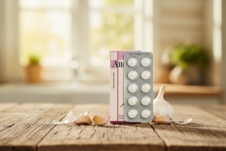 مکمل گیاهی آلیوم اس دینه با خواص سیر