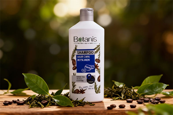 شامپو بوتانیس آقایان با ترکیبات طبیعی چای سبز و کافئین