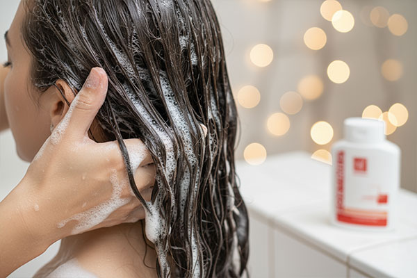 شستشوی مو با شامپو فورتیمد مای