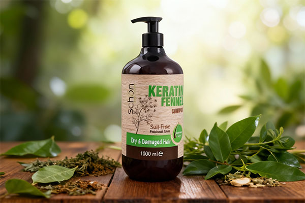 شامپو کراتین شون با عناصر طبیعی