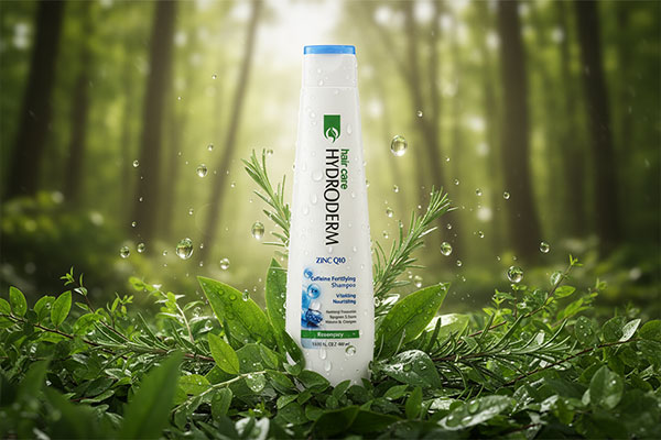 شامپو مغذی زینک و کیوتن هیدرودرم با عناصر طبیعی