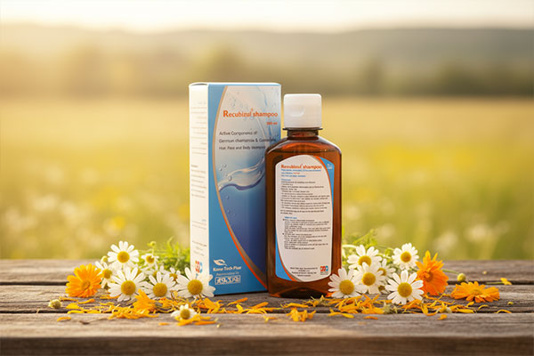 شامپو رکوبیزول نوتک فار با گل‌های بابونه و همیشه‌بهار