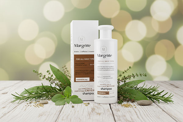 شامپو تقویتی کافئین مارگریت با عصاره‌های گیاهی
