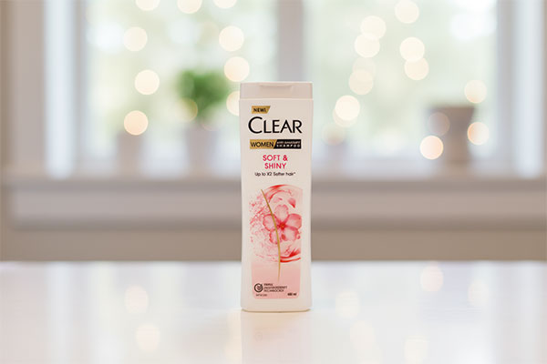 شامپو ضد شوره و درخشان کننده بانوان کلیر برای موهای براق
