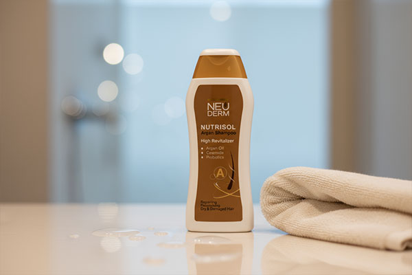 شامپو آرگان نوتریسل نئودرم در محیط حمام