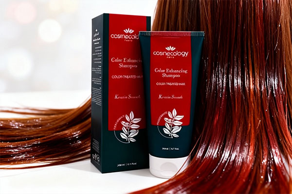 شامپو مخصوص موهای رنگ شده کاسمکولوژی کنار موهای براق