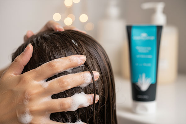 استفاده از شامپو مرطوب کننده موهای خشک کاسمکولوژی روی موهای مرطوب