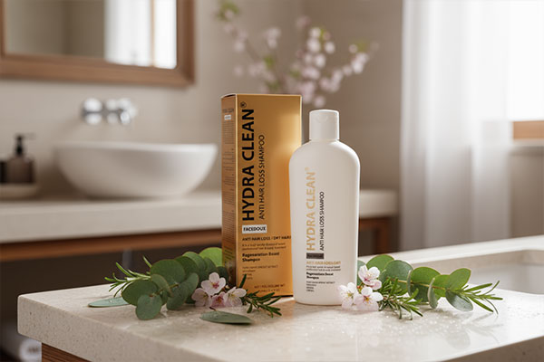 بسته‌بندی شامپو هیدراکلین ضد ریزش موی خشک فیس دوکس