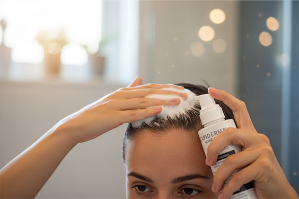 استفاده از شامپو مین کپ کپیدرما برای موهای کاشته شده روی پوست سر