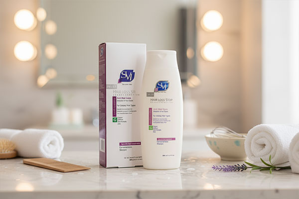 شامپو ضد ریزش موهای چرب اس وی آی با حجم 200 میلی‌لیتر