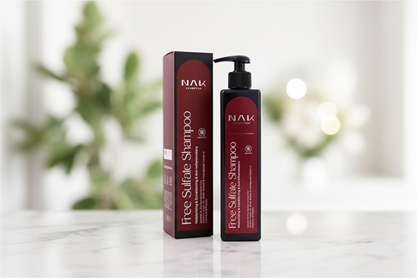 شامپو بدون سولفات موهای خشک ناک 500 میلی لیتری روی پیشخوان