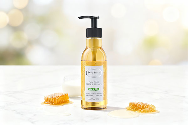 ژل شستشوی صورت شیر و عسل دیپ سنس با ترکیبات طبیعی