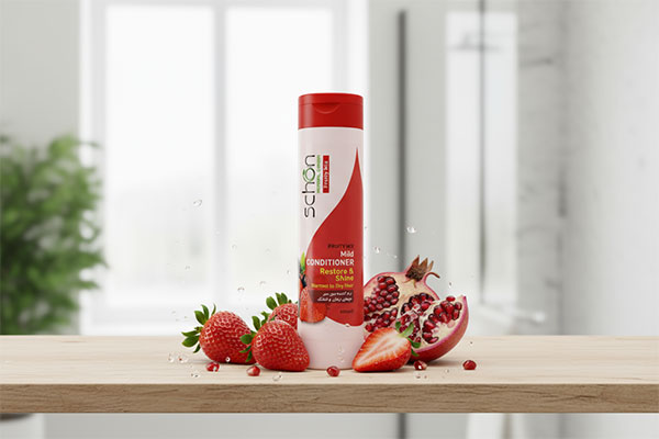 نرم کننده موی میوه ای شون با میوه‌های قرمز