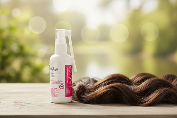 لوسیون تقویت کننده مو زنانه فولیکا کنار تارهای موی سالم