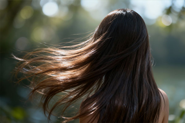 موهای درخشان و نرم پس از استفاده از نرم کننده موی کاتوس