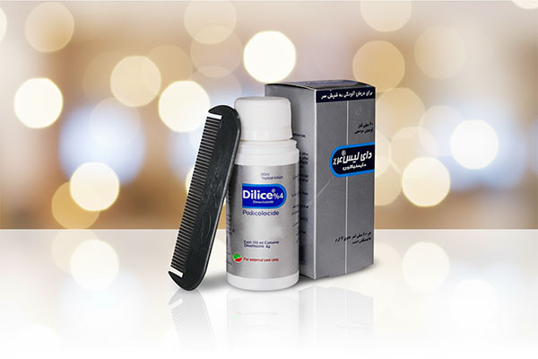 لوسیون ضد شپش دای لیس روی سطح سفید