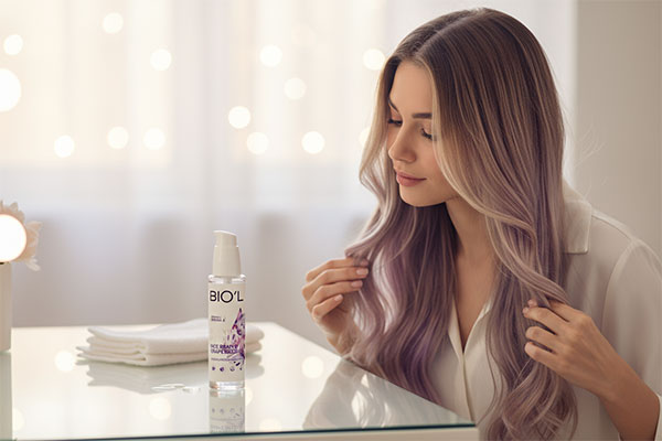 استفاده از سرم مو بیول برای موهای رنگ شده و آسیب دیده