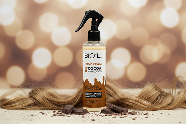 لوسیون مو بستنی شکلاتی بیول با ترکیبات طبیعی