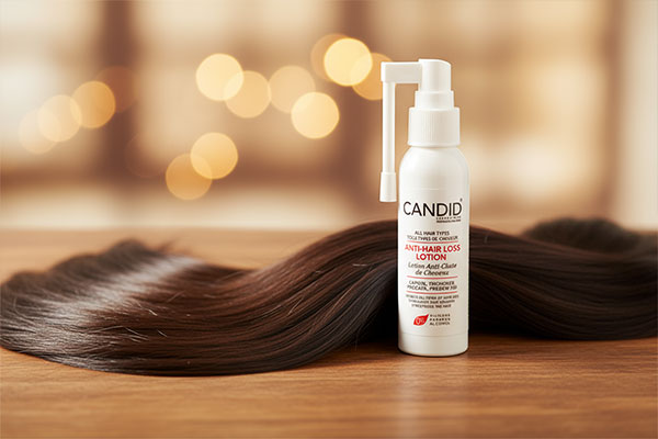 لوسیون مو کاندید کنار موهای سالم و براق