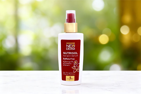 سرم مو کراتین نوتریسل نئودرم برای ترمیم موهای آسیب‌دیده