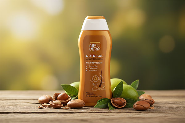 نرم کننده مو آرگان نئودرم با عناصر طبیعی روغن آرگان