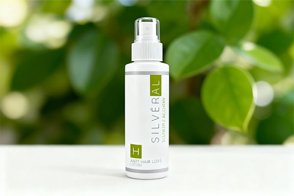 تصویر لوسیون ضد ریزش مو سیلورال با زمینه طبیعی