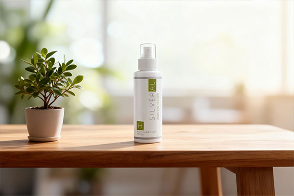 لوسیون ضد ریزش و محرک رویش مو سیلورال در محیطی طبیعی