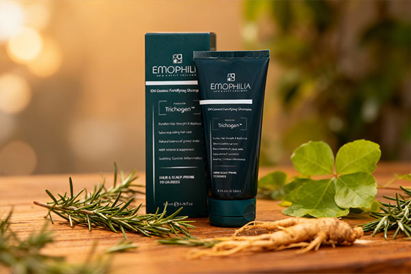 شامپو کنترل ریزش مو چرب اموفیلیا با مواد گیاهی