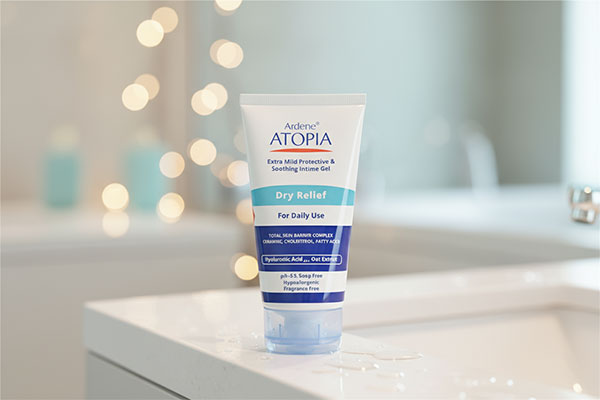 ژل شستشوی ژنیتال بانوان آردن روی میز حمام