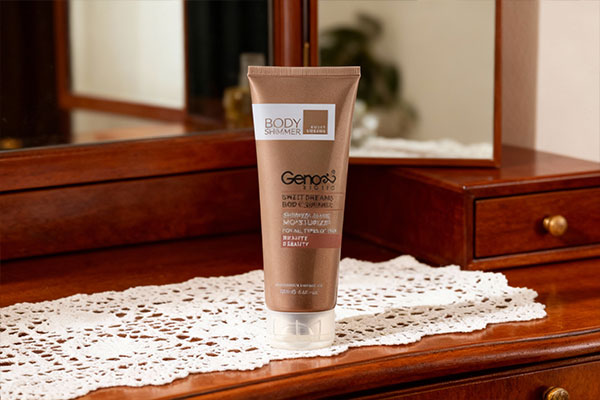 نحوه استفاده از کرم شیمر بدن ژنوبایوتیک