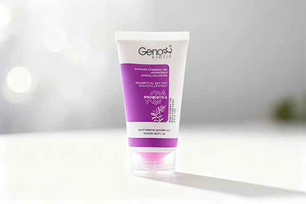 ژل بهداشتی بانوان ژنوبایوتیک روی سطح سفید