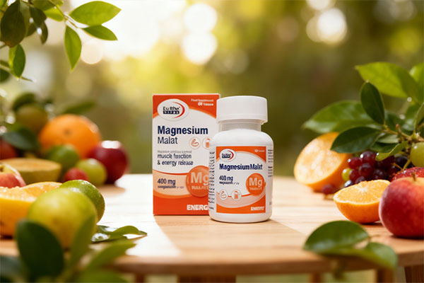 قرص منیزیم مالات یوروویتال همراه با عناصر انرژیزا