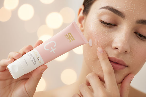 استفاده از ژل شستشو و روشن کننده ساین اسکین روی پوست مرطوب