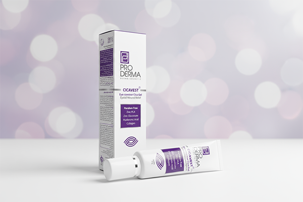 ژل التیام دهنده دور چشم و پلک پرودرما برای ترمیم پوست حساس