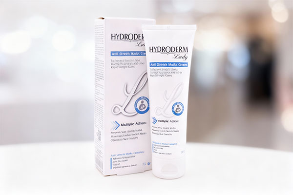 کرم ضد ترک بدن هیدرودرم برای پیشگیری از ترک‌های پوستی