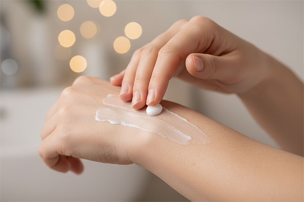 کاربرد لوسیون بدن هیدراوست پرودرما روی پوست خشک