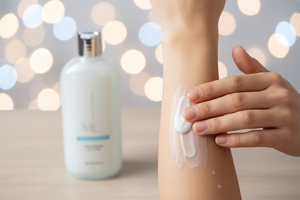 استفاده از لوسیون بدن ام کیو برای رطوبتدهی پوست