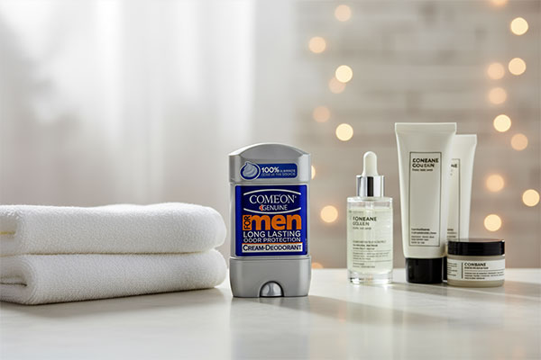 دئودورانت کرمی مردانه لانگ لستینگ کامان در محیط حمام