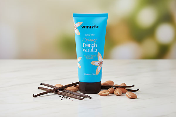 کرم بدن وانیل و روغن آرگان ویت یو با مواد طبیعی