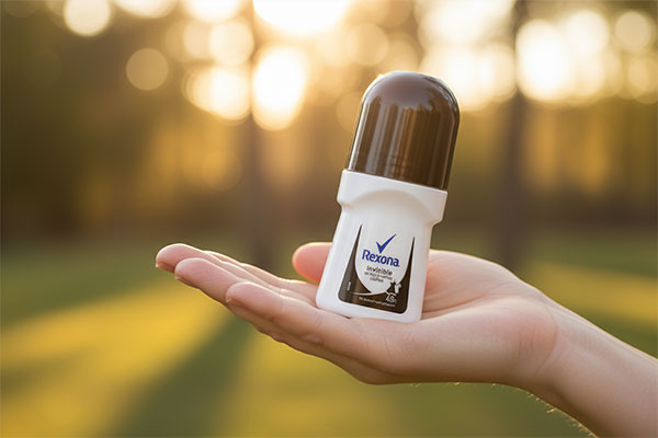 مام رول ضد تعریق زنانه رکسونا در دست بانو