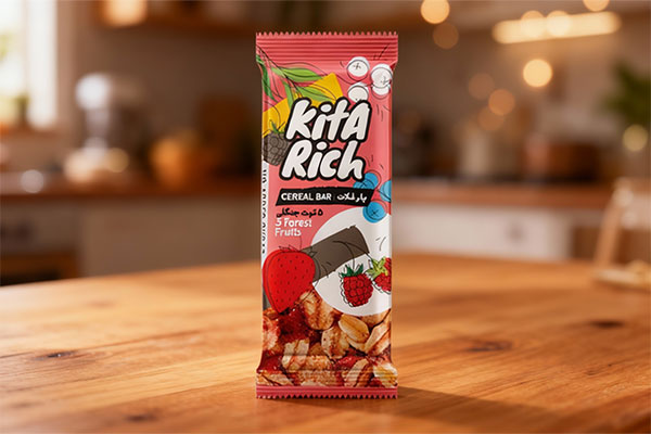 غلات بار میوه ای کیتاریچ روی میز چوبی