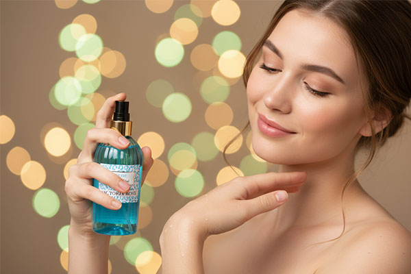 کاربرد بادی اسپلش زنانه پلیز ویکتوریا رز روی پوست