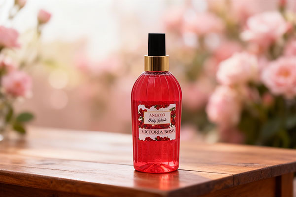 بادی اسپلش زنانه آنجلو ویکتوریا رز روی میز چوبی