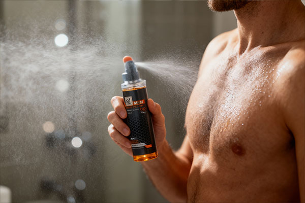 اسپری بادی اسپلش آف رود مای روی پوست بدن