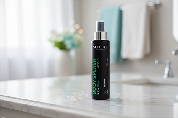 بادی اسپلش مردانه الگانت سی گل روی میز حمام