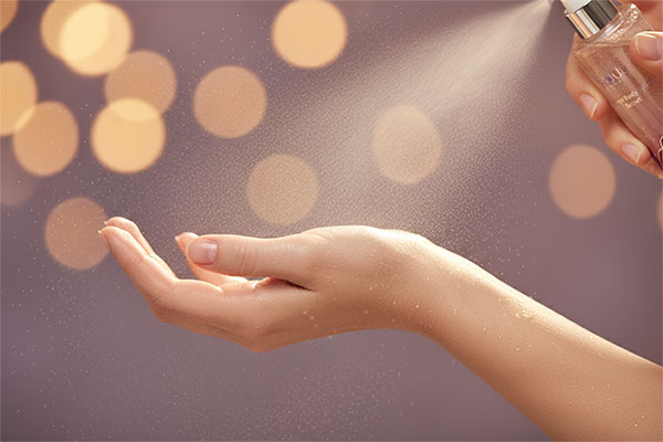 بادی اسپلش چارم سی گل در کنار گل‌های تازه