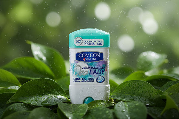 دئودورانت لانگ لستینگ کامان با برگ‌های سبز و حس تازگی