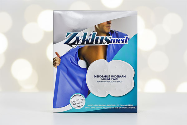 پد عرق گیر مردانه زیکلاس مد روی سطح سفید