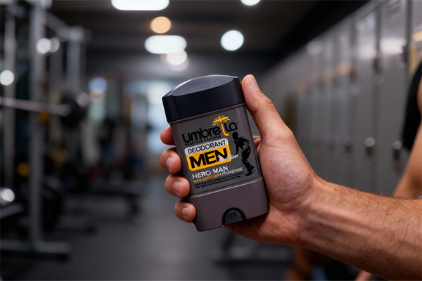 رول خوشبو کننده هیرو من آمبرلا در دست یک مرد