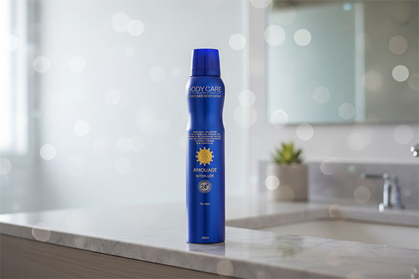 اسپری ضد تعریق بدن مردانه بادی کر آمواج روی میز حمام